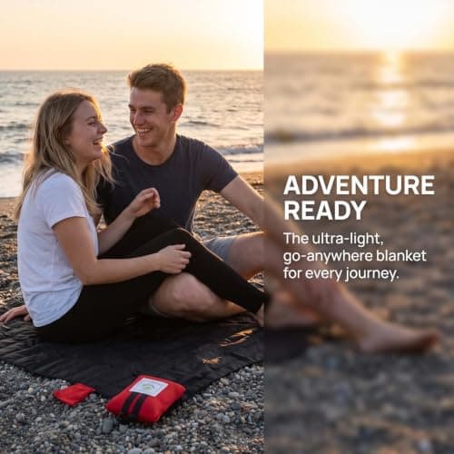 Rovelin Mini Picnic Blanket 110x70cm, Lightweight Picnic Blanket — view 6