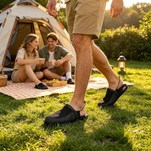 U ltralight Camp Shoes, Portable Canvas Sandals,Packable — view 3