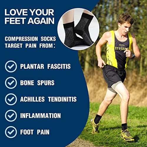 Home Holic 4 Pairs Ankle Support Neuropathy Compression Socks for Women Men Medical Plantar Fasciitis Socks Ankle Strap Brace Achilles Tendonitis Foot Support — view 4