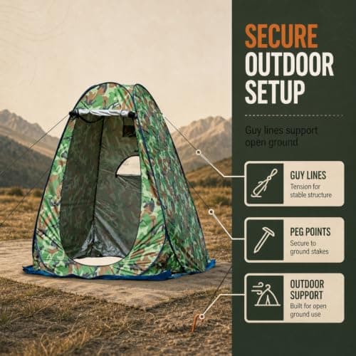 CMY Pop Up Privacy Shower Tent Portable Camping Toilet Tent — view 2