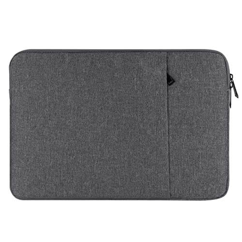 Chelory 17.3 17.5 Inch Laptop Sleeve Compatible with HP Lenovo Asus Acer Dell Notebook Ultrabook Chromebook Computer, Waterproof Protective Cover Bag Carrying Case Handbag with Pocket, Dark Gray