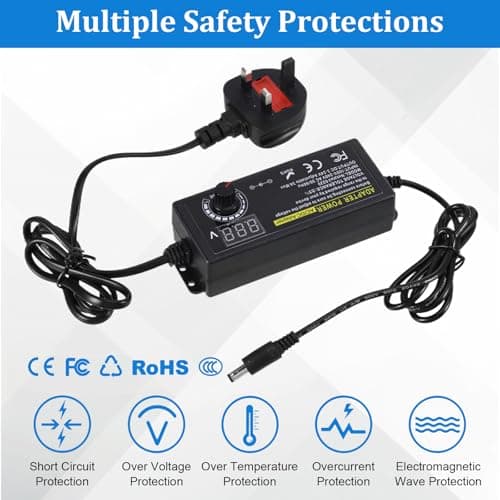 Universal Power Supply,3V~24V 3A 72W Adjustable Variable Adapter Charger — view 5