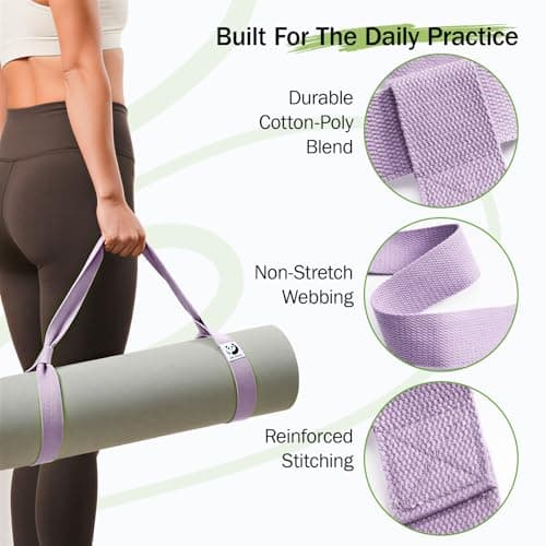 Slim Panda Yoga Mat Straps for Carrying, Adjustable Yoga Mat Carrier (Yoga Mat Not Included) — view 3