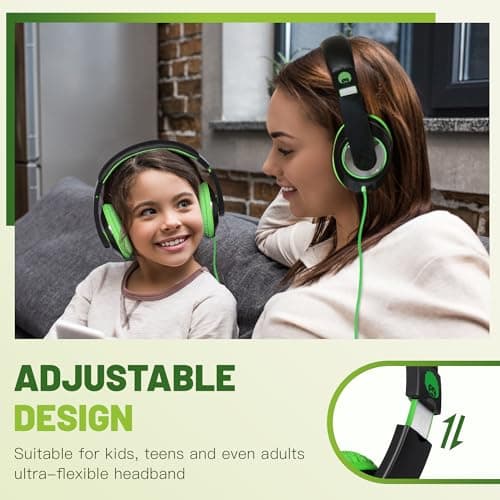 Rockpapa Comfort Foldable Kids Headphones Wired for School/Travel — view 3