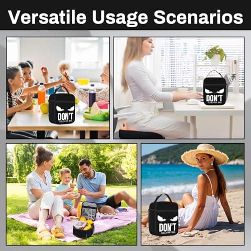Vixano Cool Lunchbox, Angry Print Themed Lunch Bag Kids, Waterproof Boys Lunch Bag, Insulated Lunch Bag Kids for School Picnic Travel Beach, Gamer Gift for Boys — view 6