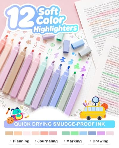 62Pcs Back to School Supplies, Filled Pencil Case Stationery Set,Begie — view 3