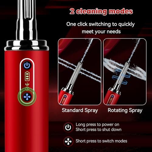 Enema Anal Douche,Enemas-Douches for Men and Women Colon Cleanse,Electric Anal Cleaner Kit,Anti Backflow Shower Enema Bulb,Rotation-Spray Two Douching Modes,External Water Supply — view 3