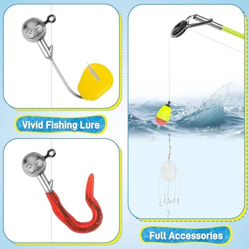 Starvortex Kid Fishing Rod Starter Set, Telescopic Fishing Rod and Reel Set — view 6