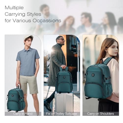 SPAHER for Ryanair Cabin Bags 40x30x20 Underseat Foldable Travel Cabin Backpack Carry on Hand Luggage Waterproof Small Hiking School Camping Backpack 25L for Men Women, Grey — view 4