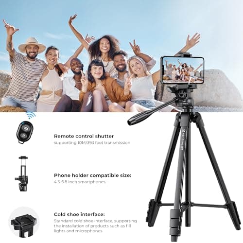 K&F Concept B174A1 Lightweight Tripod for Camera Phone — view 5