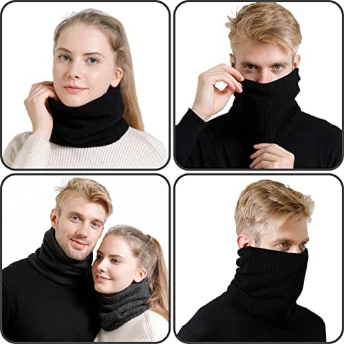 Onvavient Winter Scarf Neck Warmer Gaiter Face for Men Women Warm Fleece Ski — view 5