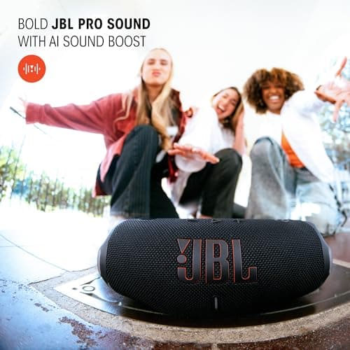 JBL Charge 6, Wireless Portable Bluetooth Speaker, Camouflage — view 2
