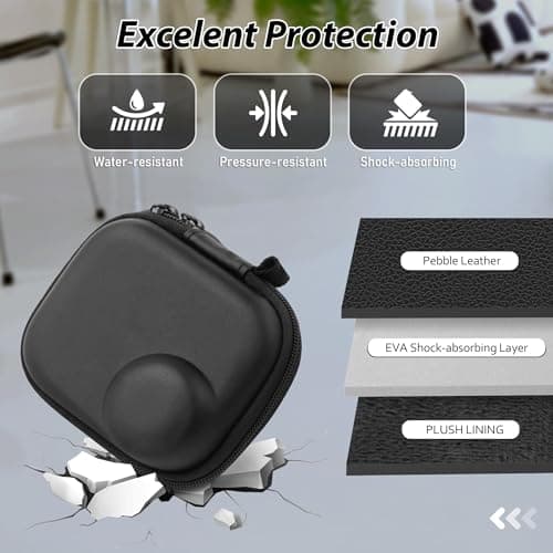 Linpr Osmo Nano Camera Bag, Mini Portable Storage Hard Case, Black — view 3