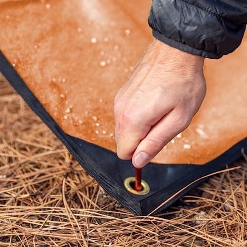 Arcturus Xl Survival Canvas - Insulated Reflective Thermal Camping Canvas - 8.5' X 12' (Orange) — view 3
