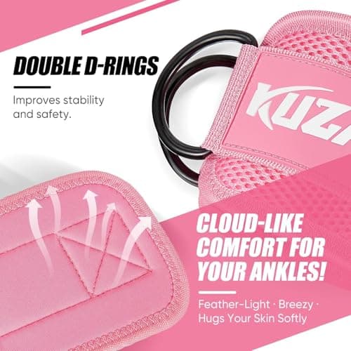 KUZARO Resistance Bands with Ankle Straps, Glute and Leg Workout for Women — view 4