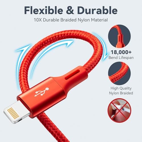 Short Multi Charger Cable [3.5A 35CM] 4 in 1 Charging Cable, Nylon Braided — view 3