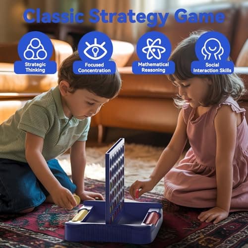 Pup Go 4 in a Row Game, Strategy Board Games, Align & Win Four in a Line — view 3