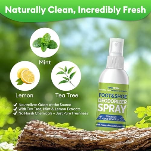 Shoe & Foot Deodorizer Spray for Smelly Shoes & Feet, Shoe Odour Eliminator — view 2