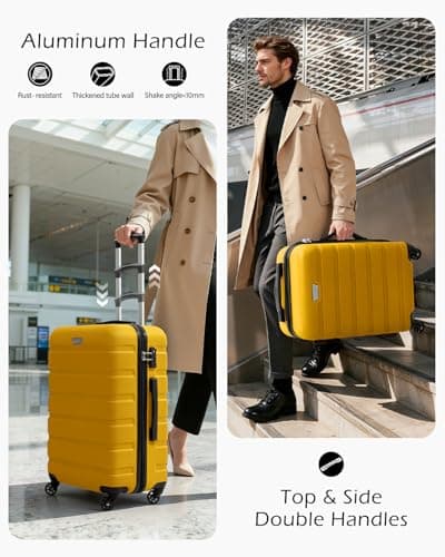COOLIFE 28 Inch Large Suitcase, ABS+PC, Lightweight Hard Shell Luggage — view 5