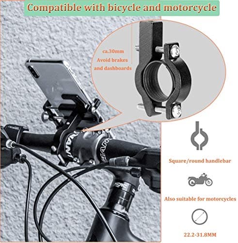 ROCKBROS Bike Phone Holder, 360°Rotation Universal for 4.2-6.8 Inches — view 4