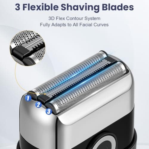 Vicloon Foil Shavers for Men, Mini Electric Razor for Men Wet & Dry — view 5