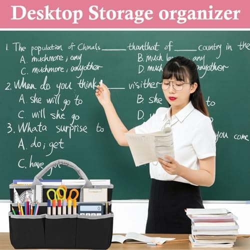 Desktop Art Craft Storage Bag, Foldable File Folder Tote Storage Organizer — view 6