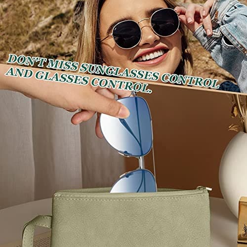 Small Makeup Bag for Purse PU Leather Mini Cosmetic Bags Waterproof Zipper Handbag Travel Make up Pouch with Compartments Versatile Storage Pouches (2 PCS) — view 6