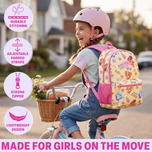 Get Trend Paw Patrol Girls Large Backpack 46cm, Padded Straps School Bag — view 3