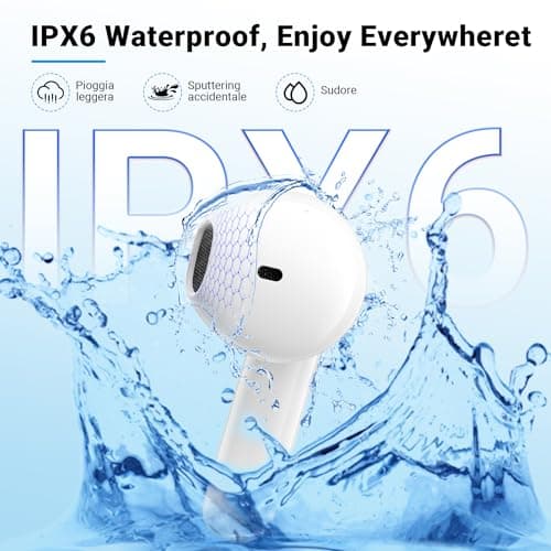 kauguo Wireless Earbuds Bluetooth 5.4,Long Battery Life Lightweight Earphones,Comfortable Fit Wireless Headphones For Small Ears,IPX6 Waterproof Earbuds For Running Gym Work Travel Music Calls — view 3