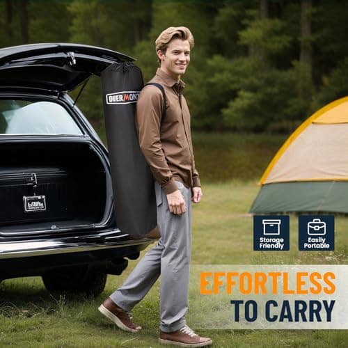 OVERMONT 150kg Oversized Camping Folding Chair for Adults — view 5