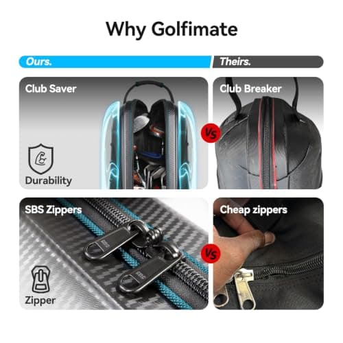 Golf Travel Bags Flight with Wheels,Golf Travel Cover,Golf Club Travel Case — view 3