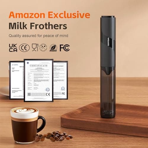 GRIFEMA Milk Frother Handheld, Electric Whisk Battery Operated — view 5