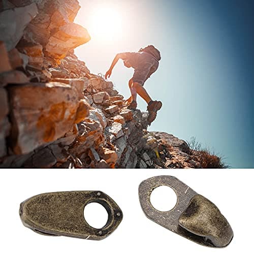 Boot Hooks, Boot Eyelet Repair Kit, Shoe Lace Hooks Alloy Boot Lace Hooks Lace Fittings with Rivets for Repair/Camp/Hike/Climb Accessories 20Set — view 5