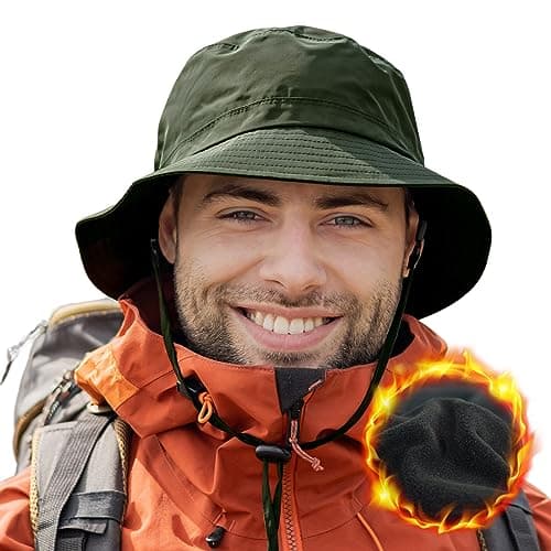 Comhats Waterproof Winter Rain Hat for Men Women Fishing 94560 L/XL