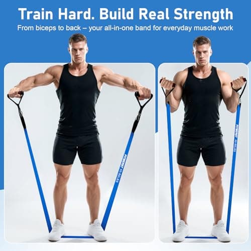 FitBeast Resistance Bands Set, Exercise & Pull Up Bands with Gloves & Door Anchor for Strength Training, Home Workouts — view 3