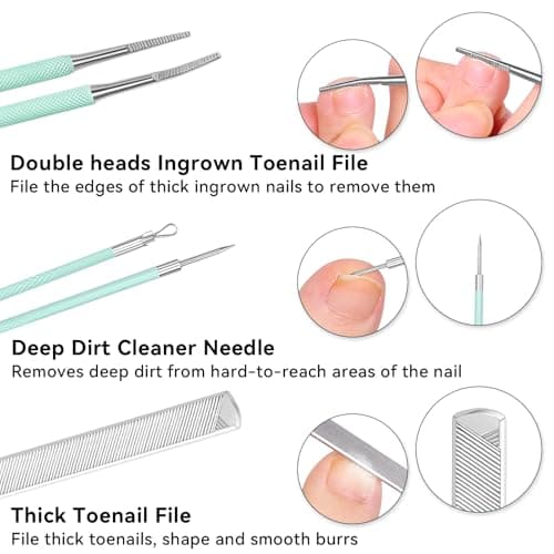Manicure Set 10pcs Professional Nail Clippers Kit Pedicure Care Tools — view 6