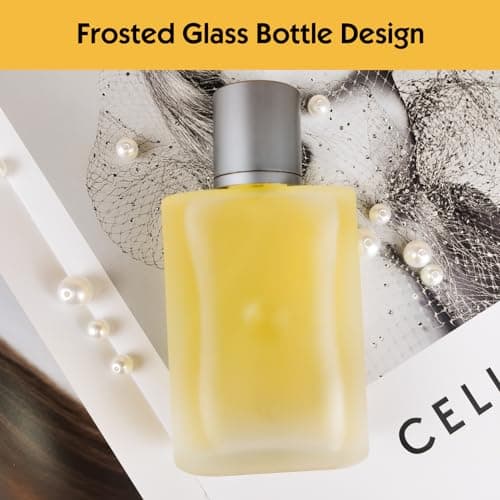 Bohoray 100ml Empty Glass Perfume Atomiser, Clear Glass Atomiser Spray Bottles, Refillable Spray Perfume Bottles Fine Mist Cosmetic Container for Travel (Grey Cover) — view 4