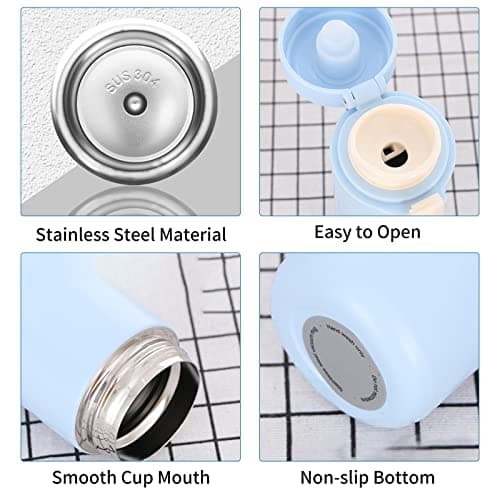 Vacuum Insulated Stainless Steel Water Bottle Leak Proof Portable with One Button Large Opening for Travel Outdoor Gym Fitness — view 6
