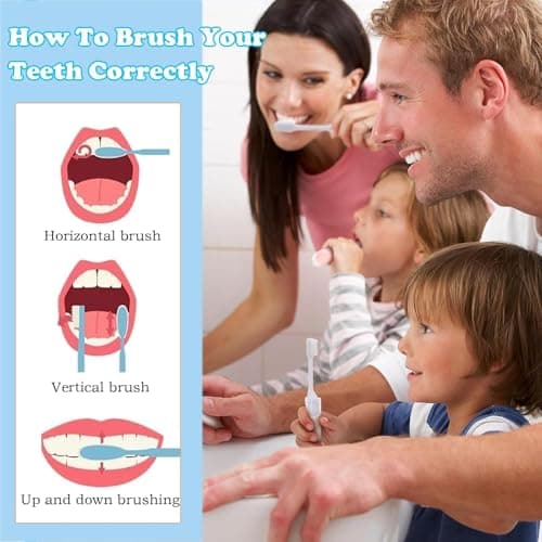 10 Pcs Travel Toothbrush Set with Mini Toothpaste, Mini Toothbrush, Portable Foldable Toothbrush with Toothpaste for Travel Business Trip Families Camping Outdoor Activities — view 4