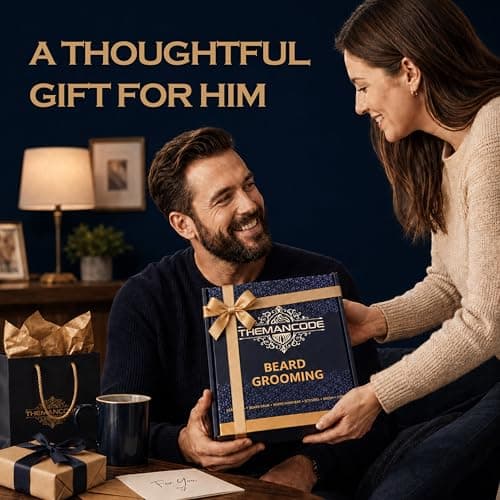 THEMANCODE Beard Grooming Kit for Men, Sandalwood Set, Gifts for Men — view 3