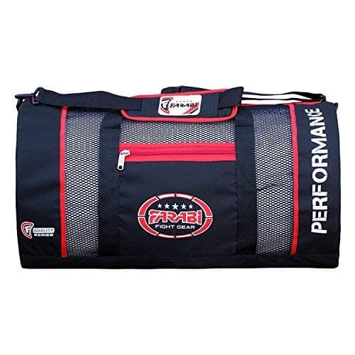 Farabi Kit Bag Mesh Lightweight Gym Training Bag Air Mesh for Air Ventilation (Black) — view 5