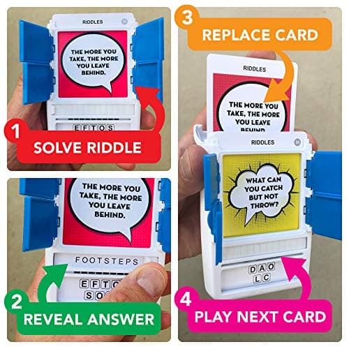 100 PICS Riddles Travel Game - Family Brain Teasers, Pocket Puzzles For Kids And Adults — view 4