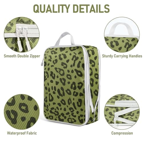 Compression Packing Cubes, Travel Essentials Luggage Organizer bags for Suitcase, Durable Compression Travel Packing Cubes for Travel Suitcase Organization Carry on Backpack — view 5