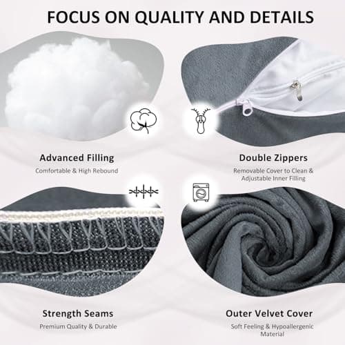 Chilling Home Pregnancy Pillow,U Shaped Maternity Pillow with Cover Velvet — view 5