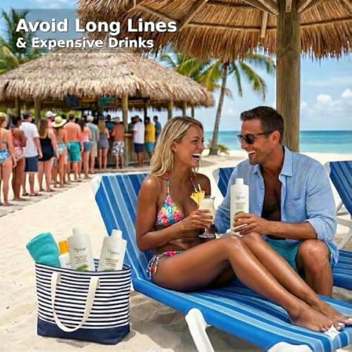 CRUISE RUNNERS Fake Shampoo & Conditioner by Hidden Liquor Alcohol Flasks for Booze Cruise | Enjoy Rum Runners 4 Bottles — view 5