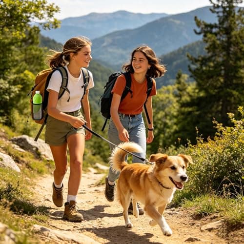 Pet Water Dispenser – Colapsible Bottle, Refillable Travel Drinking Container, Leakproof Outdoor Dog Walking Hydration Tool For Pet Travel Outdoor Use — view 3