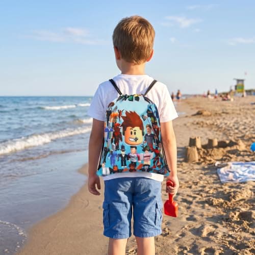 Swimming Bag for Kids, Waterproof Drawstring Gym Bag, Swim Bag Kids Pe bag — view 2