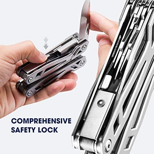 BIBURY Multi Tool, 21 in 1 Multitools Pliers, Screwdriver for Camping EDC — view 6