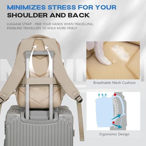Xkdoai for Ryanair Cabin Bags 40x30x20, Travel Backpack, Cabin Luggage — view 6