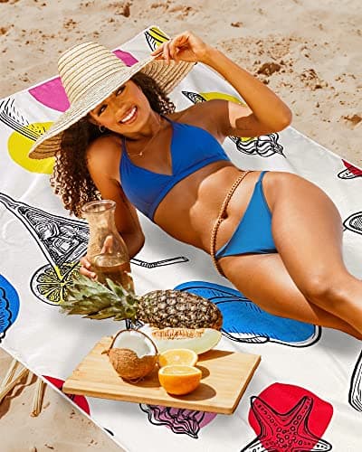 Alytimes Beach Towels for Adults, 180cm Large Size Hair Microfibre Towel sandy shore beach Swimming Towel Personalised Beach Towel — view 2
